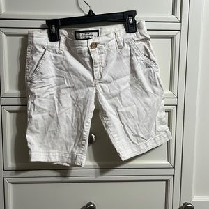White Abercrombie kids shorts